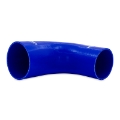 Picture of Mishimoto Silicone Reducer Coupler 90 Degree 3in to 3-75in - Blue
