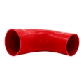 Picture of Mishimoto Silicone Reducer Coupler 90 Degree 3-5in to 4in - Red