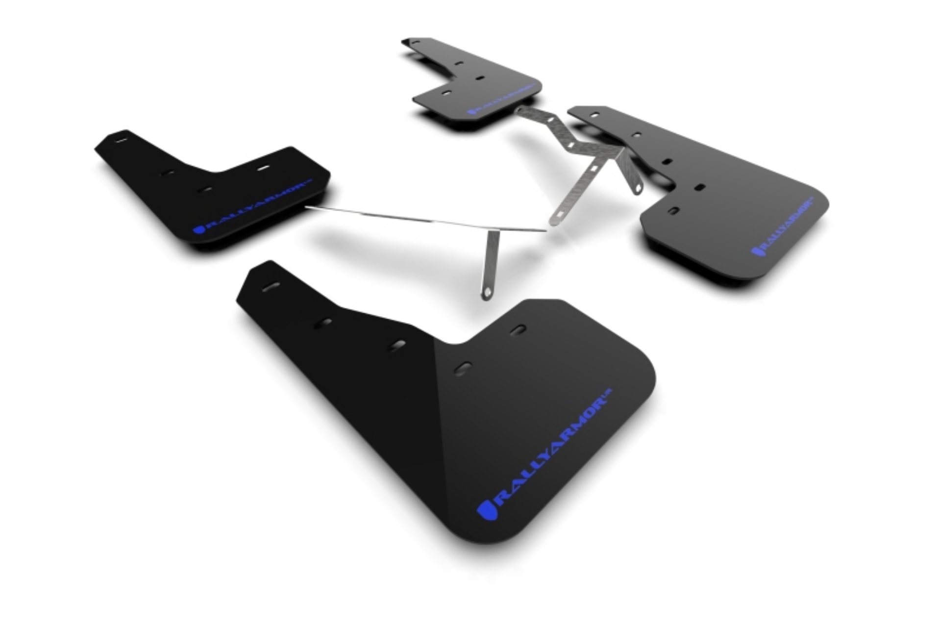 Picture of Rally Armor 22-25 Honda Civic-Civic Si-Sport Black UR Mud Flap w-Blue Logo