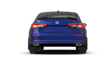 Picture of Rally Armor 22-25 Honda Civic-Civic Si-Sport Black UR Mud Flap w-Blue Logo