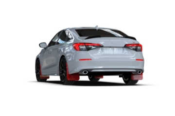 Picture of Rally Armor 22-26 Honda Civic-Civic Si-Sport Red UR Mud Flap w-White Logo