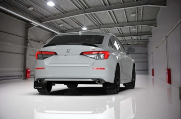 Picture of Rally Armor 22-26 Honda Civic-Civic Si-Sport Red UR Mud Flap w-White Logo