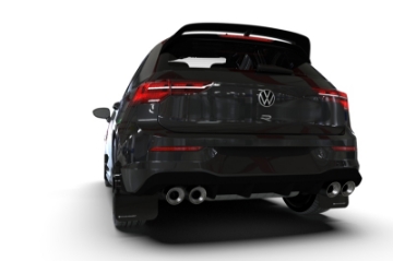Picture of Rally Armor 22-25 VW MK8 Golf GTI-R Black UR Mud Flap w-Gray Logo