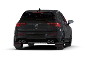 Picture of Rally Armor 22-25 VW MK8 Golf GTI-R Black UR Mud Flap w-Red Logo
