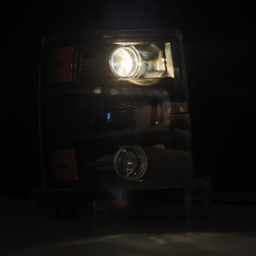 Picture of AlphaRex 14-15 Chevy 1500 PRO-Series Projector Headlights Black w- Sequential Signal &  DRL