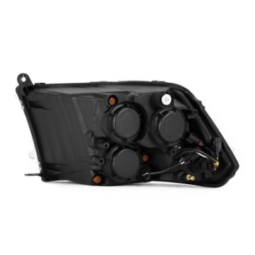 Picture of AlphaRex 09-18 Ram 1500-2500 PRO-Series Proj Headlights Black w-Sequential Signal and Top-Middle DRL