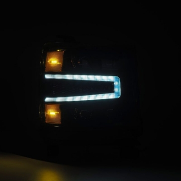 Picture of AlphaRex 16-18 Chevy 1500HD NOVA-Series LED Proj Headlghts Alpha BK Atv Lgt-SeqSig & DRLReq 810023