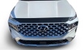 Picture of AVS 21-22 Hyundai Santa Fe Aeroskin Low Profile Hood Shield - Smoke