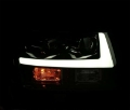 Picture of AlphaRex 07-14 Chevrolet Tahoe-Suburban LUXX-Series LED Projector headlights Black w- DRL-Sequential
