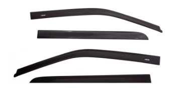 Picture of AVS 2022 Jeep Wagoneer In- Channel Ventvisor Low Profile Deflectors 4pc - Smoke
