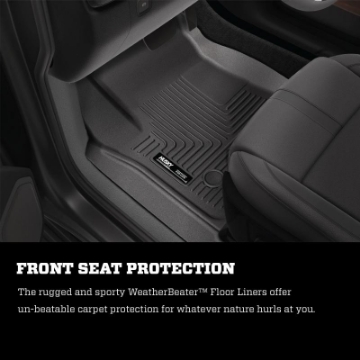 Picture of Husky Liners 02-06 Cadillac Escalade WeatherBeater Front Floor Liners Black