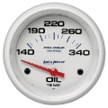 Picture of Autometer Marine White Air-Core Electric Oil Temperature Gauge 2-5-8in 140-300 Deg F