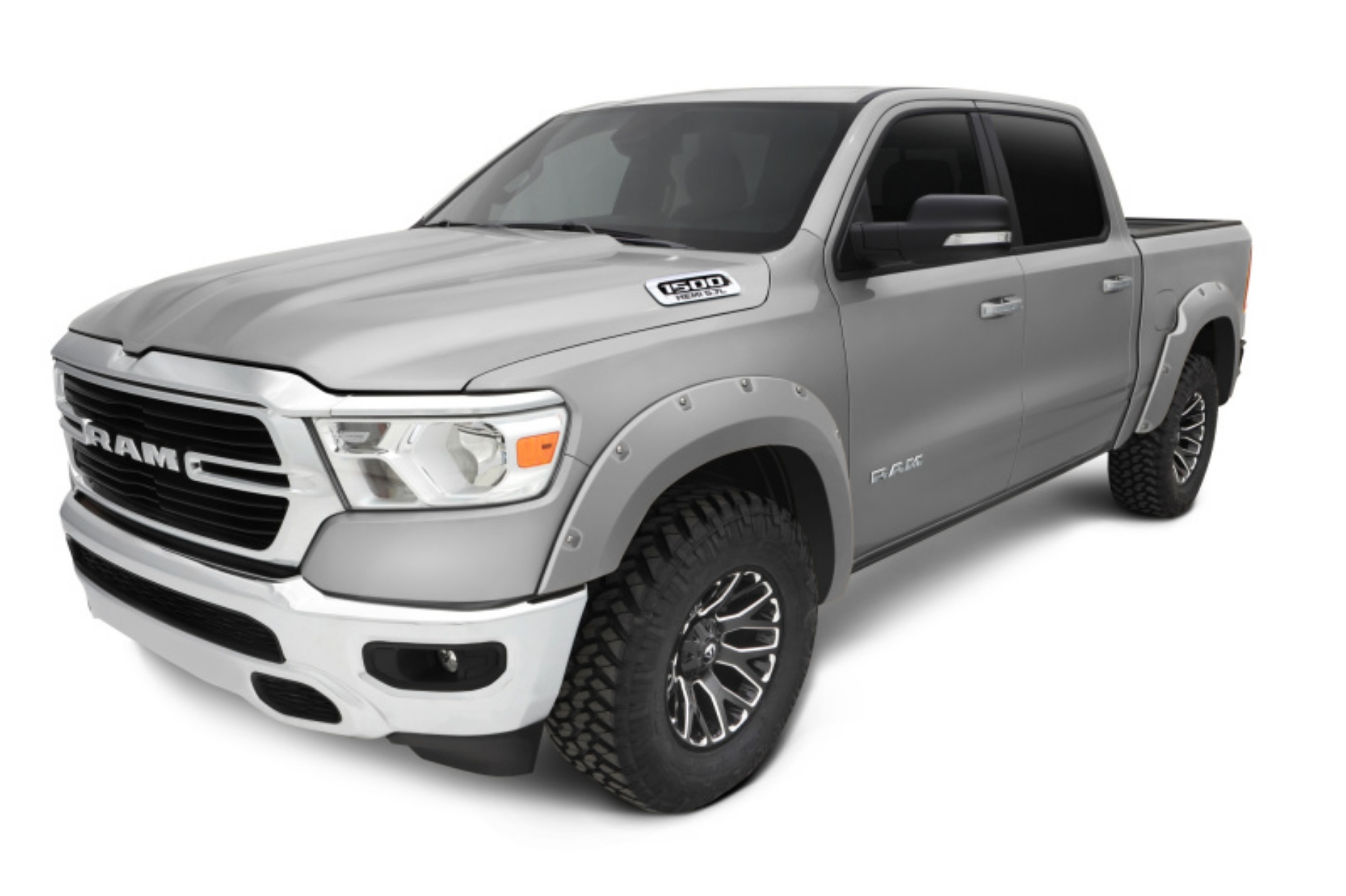 Picture of Bushwacker 20-22 Ram 1500 Excl- Rebel-TRX OE Style Flares 4pc - Billet Silver Metallic