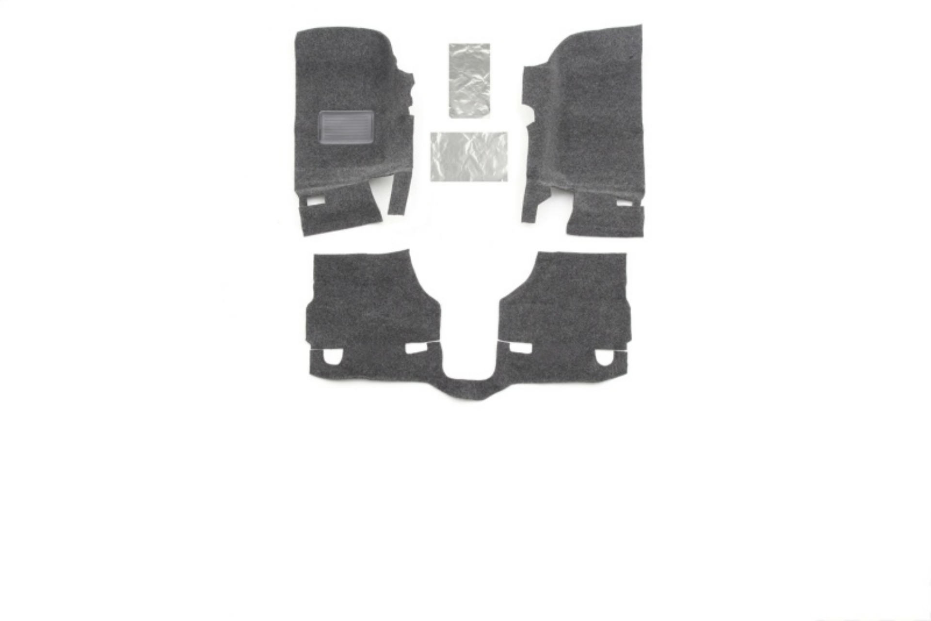 Picture of BedRug 18-23 Jeep JL 4 Door BedRug 3pc Front Floor Kit