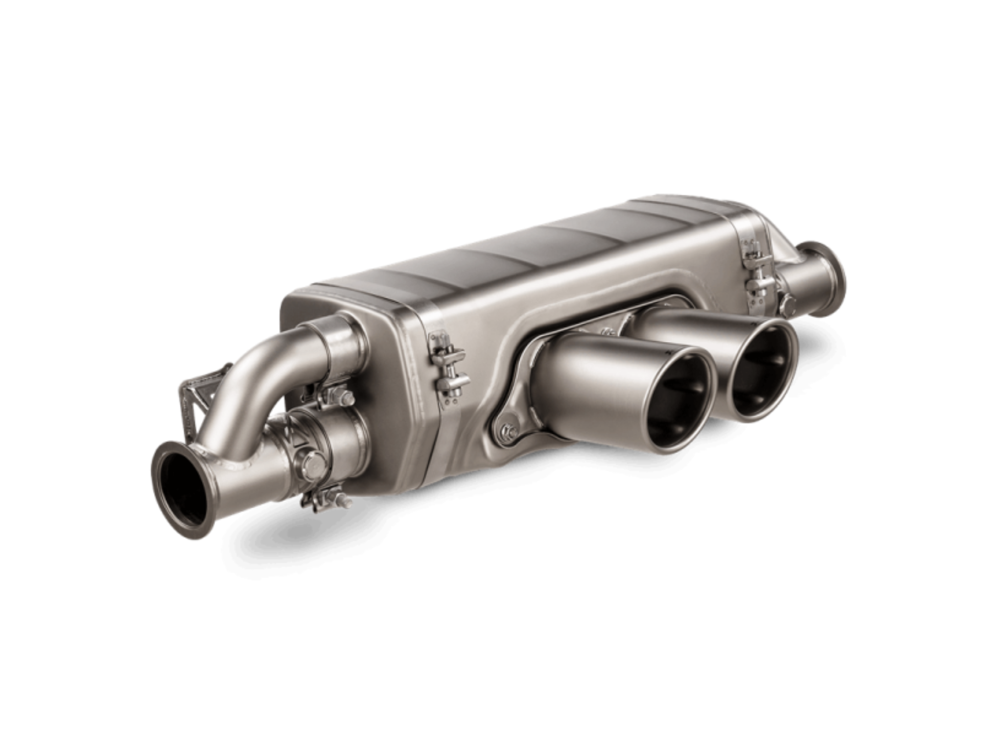 Picture of Akrapovic 2021-24 Porsche 911 GT3-GT3 RS 992 Slip-On Race Line Titanium w-Titanium Tips