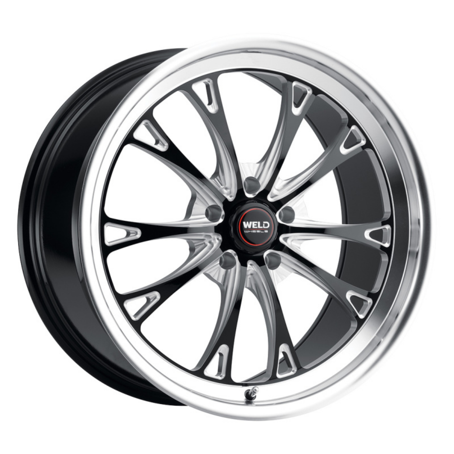 Picture of Weld S113 20X10-5 Belmont 5X120 ET38 BS7-25 Gloss Black MIL Dia 72-56