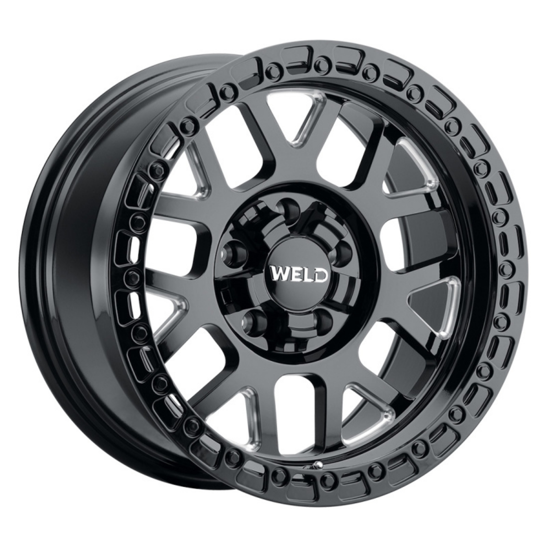 Picture of Weld Off-Road W105 17X9-0 Cinch 6X135 6X139-7 ET00 BS5-00 Gloss Black MIL 106-1