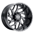 Picture of Weld Off-Road W117 22X12 Fulcrum 5X127 5X139-7 ET-44 BS4-75 Gloss Black MIL 87-1