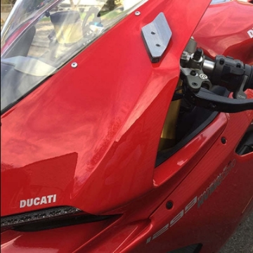 Picture of New Rage Cycles 16-19 Ducati 959 Panigale Mirror Block Off Turn Signals