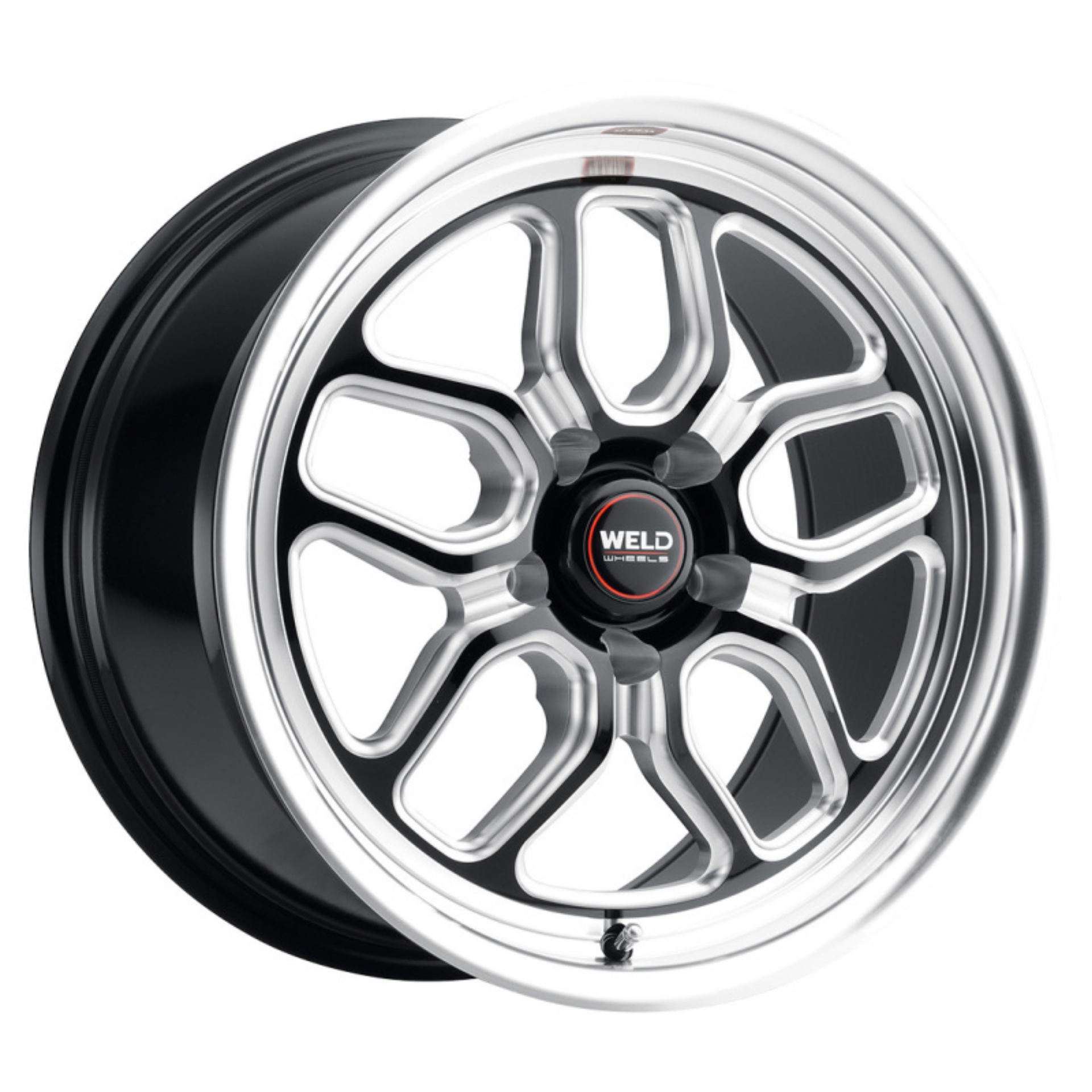 Picture of Weld S107 17X11 Laguna 5X127 ET-44 BS4-25 Gloss Black MIL Dia 78-1
