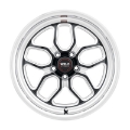 Picture of Weld S107 17X11 Laguna 5X127 ET-44 BS4-25 Gloss Black MIL Dia 78-1