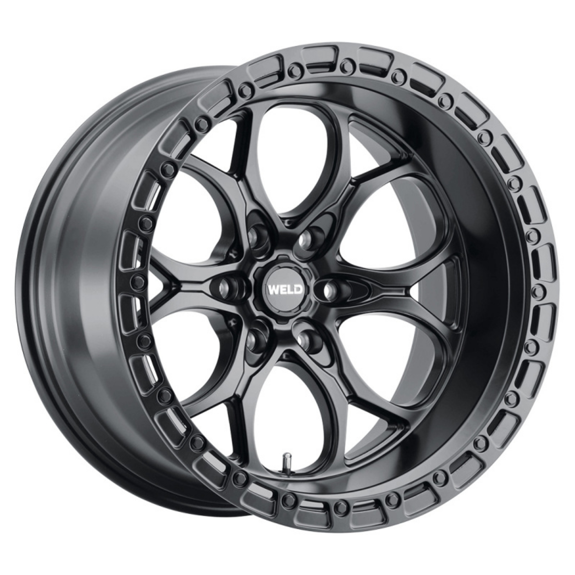 Picture of Weld Off-Road W108 20X10 Ledge 6X135 ET13 BS6-00 Satin Black - Black Ring 87-1