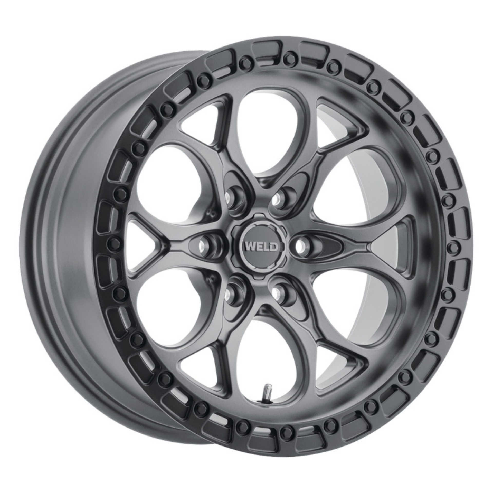 Picture of Weld Off-Road W107 20X9 Ledge 6X135 ET00 BS5-00 Satin Gun - Black Ring 87-1