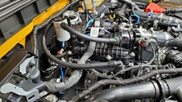 Picture of J&L 2021-2025 Ford Bronco 2-7L 3-0 Oil Separator Passenger Side- Clear Anodized