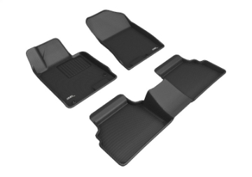 Picture of 3D MAXpider 2021+ Kia K5 FWD Kagu 1st & 2nd Row Floormats - Black