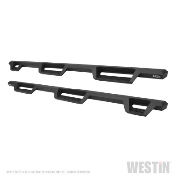 Picture of Westin 10-18 Dodge Ram Crew Cab 5ft & 6ft Bed HDX Drop Wheel-To-Wheel Nerf Step Bars - Text- Blk