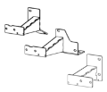 Picture of Go Rhino 14-23 Toyota 4RunnerExcl Nightshade-TRD Dominator Xtreme Frame Slider Mounting Brackets
