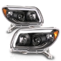 Picture of ANZO 06-09 Toyota 4 Runner Projector Headlights Plank Style - Black