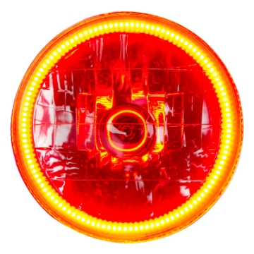 Picture of Oracle Lighting 97-06 Jeep Wrangler TJ Pre-Assembled LED Halo Headlights -Amber