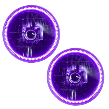 Picture of Oracle Lighting 97-06 Jeep Wrangler TJ Pre-Assembled LED Halo Headlights -UV-Purple