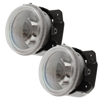 Picture of Oracle Lighting 10-15 Jeep Wrangler JK Pre-Assembled LED Halo Fog Lights -Red