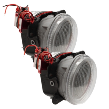 Picture of Oracle Lighting 10-15 Jeep Wrangler JK Pre-Assembled LED Halo Fog Lights -Red
