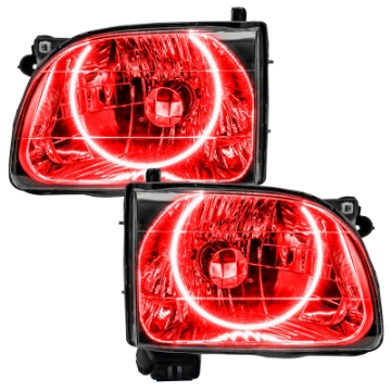 Picture of Oracle Lighting 01-04 Toyota Tacoma Pre-Assembled LED Halo Headlights -Red