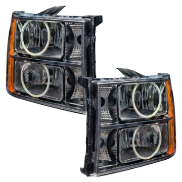 Picture of Oracle Lighting 07-13 GMC Sierra Pre-Assembled LED Halo Headlights - Blue