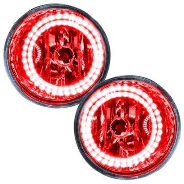 Picture of Oracle Lighting 04-07 Nissan Armada Pre-Assembled LED Halo Fog Lights -Red