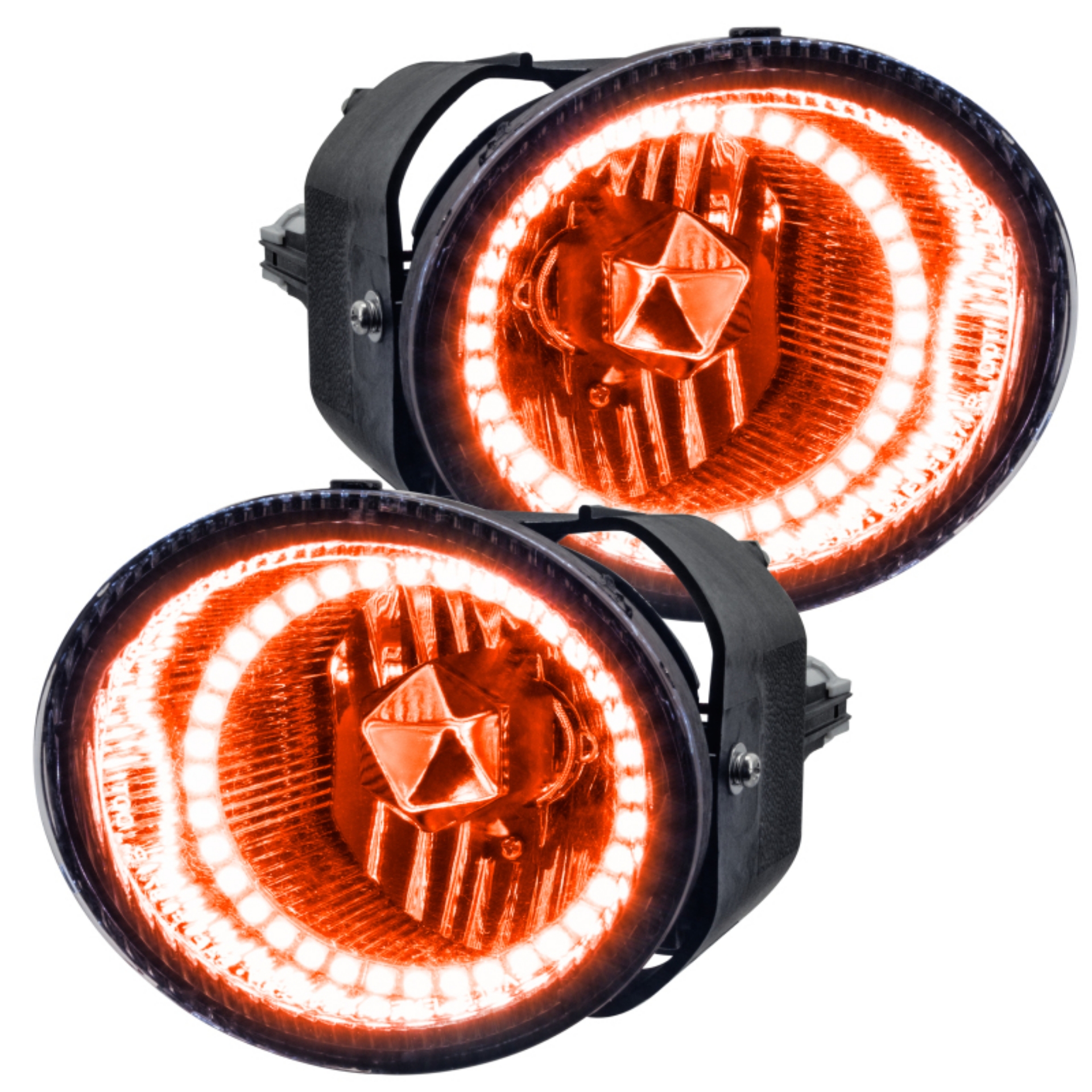 Picture of Oracle Lighting 01-02 Nissan Frontier Pre-Assembled LED Halo Fog Lights -Amber