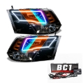Picture of Oracle Lighting 09-18 RAM 1500 Sport Halo Headlights - Blk Housing w-BC1 Controller
