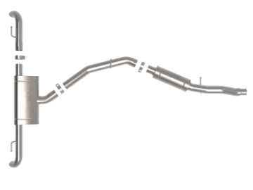 Picture of aFe MACH Force-Xp 17-21 Audi Q5 L4-2-0L T 3in to 2-5in Stainless Steel Cat-Back Exhaust System
