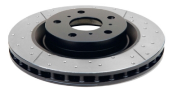 Picture of DBA 05-23 Nissan Frontier Rear Street Series Drilled & Slotted Rotor