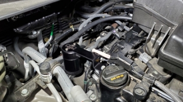Picture of J&L 17-24 Honda CRV 1-5L Turbo Passenger Side Oil Separator 3-0 - Black Anodized