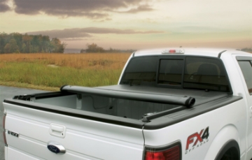 Picture of Lund 22 Toyota Tundra 5-7ft Bed Genesis Roll Up Tonneau Incl- Utility Track Bracket Kit Vinyl -Blk
