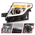 Picture of ANZO 11-15 Ford Explorer Projector Headlights w- Light Bar Chrome Housing w- Amber light