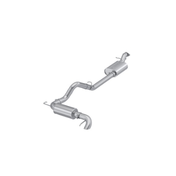 Picture of MBRP 2021-2023 Ford Bronco 2-3L-2-7L Aluminized Steel 3in Cat-Back, Single High Clearance Rear Exit