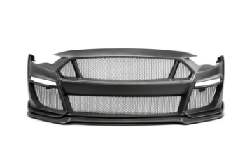 Picture of Anderson Composites 18-23 Ford Mustang Type-ST Fiberglass Front Bumper w- CF Grille-Lip NO CANCEL