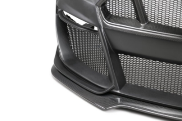 Picture of Anderson Composites 18-23 Ford Mustang Type-ST Fiberglass Front Bumper w- CF Grille-Lip NO CANCEL