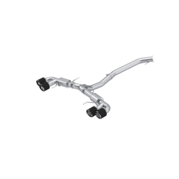 Picture of MBRP 2009-2023 Nissan GTR 3-8L Stainless Steel 3-5in Cat-Back, Dual Split Rear Quad Carbon Tips